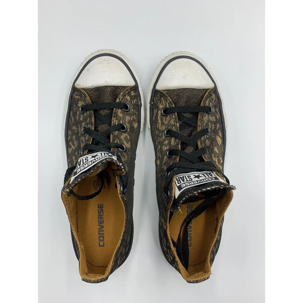 Rare CONVERSE CT OX All Star Black Metallic Bling Sneakers 640469F Youth 2